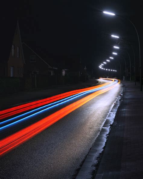 Free Images Asphalt Blur Car Lights Cars Evening Expressway