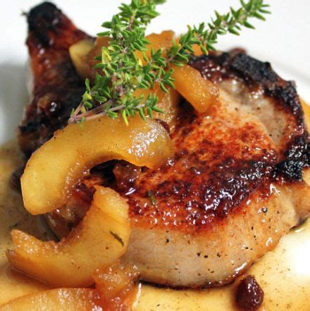 Insanely tender and loaded with barbecue flavor, you'll dream about it (sandwiched between a soft potato bun) often. best-ever brined pork chops with spiced apples and raisins 4 | Pork chop recipes, Pork recipes ...