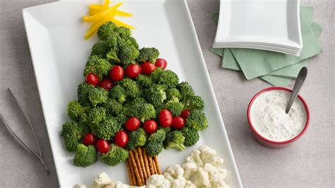 Christmas Tree Vegetable Platter Recipe