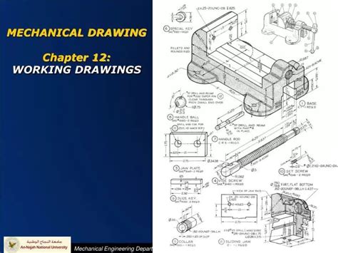Ppt Mechanical Drawing Chapter 12 Working Drawings Powerpoint