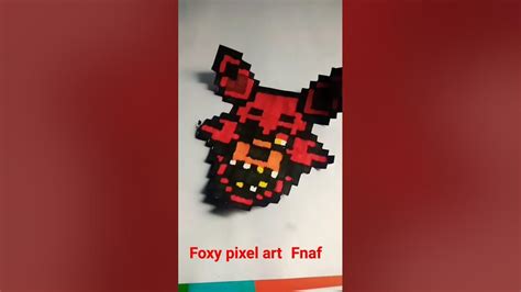 Foxy Pixel Art Fnaf Youtube