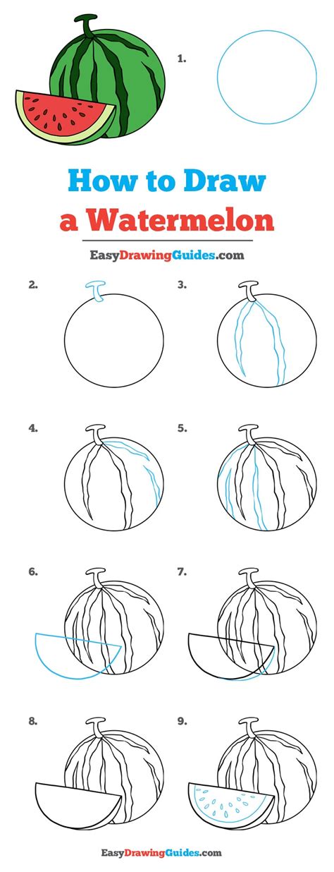 Turn picture into drawing with our free online image editor. How to Draw a Watermelon - Really Easy Drawing Tutorial
