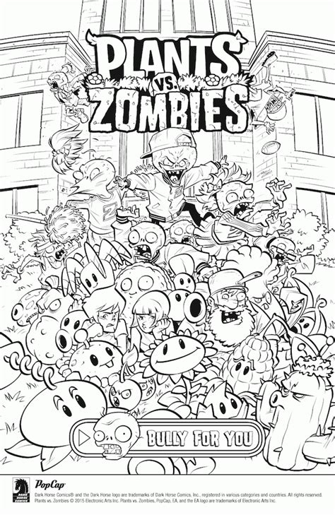 Plants Vs Zombies Printable Coloring Pages - Coloring Home