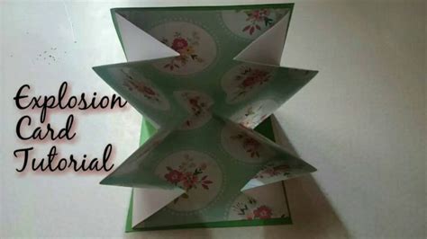 Diy How To Make Explosion Card Birthday Popup Explosion Card