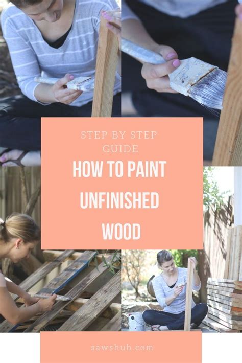 How To Paint Unfinished Rough Wood And Furniture Woodworking Tips