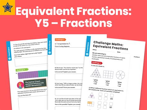 Equivalent Fractions Y5 Fractions Maths Challenge