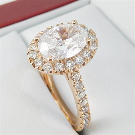 Oval Diamond Rose Gold Solitaire Engagement Ring Diamondnet