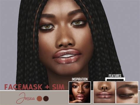 Jessica Facemask And Sim At Redheadsims Sims 4 Update