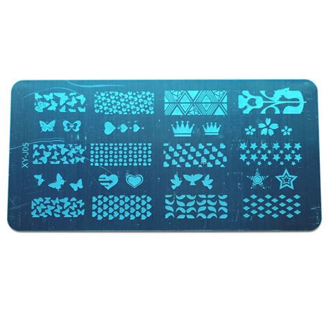 1pcs Xy J Series Nail Plate Stamp Nail Stamping Plates 16 Designs