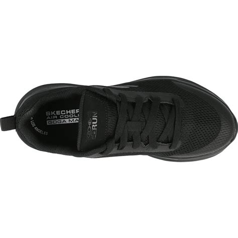 Skechers Go Run V Black Textile Trainers Shoes Awesome Shoes