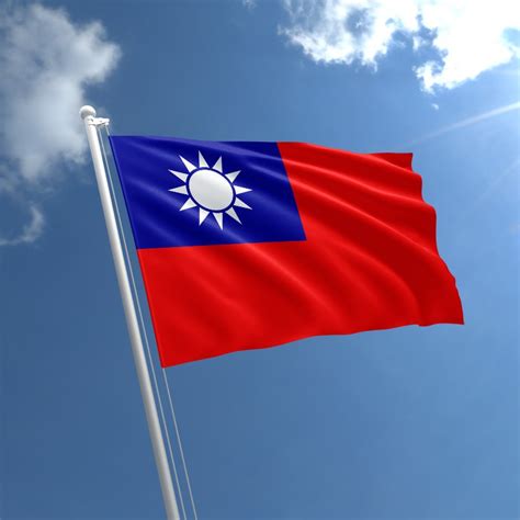 Taiwan is een eiland ten oosten van het chinese vasteland, ten zuidwesten van japan en ten noorden van de filipijnen. Taiwan Flag | Buy Flag of Taiwan | The Flag Shop