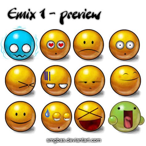Emix 1 Emoticons Pack By Smgbas On Deviantart