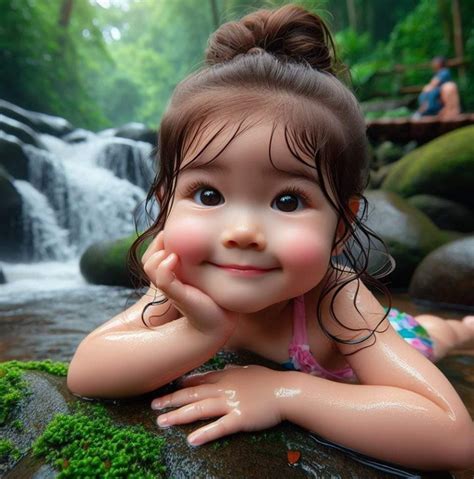 It S Very Sweet And Endearing To Watch Tiny Girls Having Fun While Playing In The Water