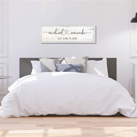 Master Bedroom Wall Decor Over The Bed Marriage Signs Bedroom Etsy