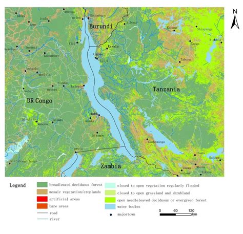 Interactive lake tanganyika tropheus collection point map Map of the Lake Tanganyika Basin (Compiled by JQ Zhang ...