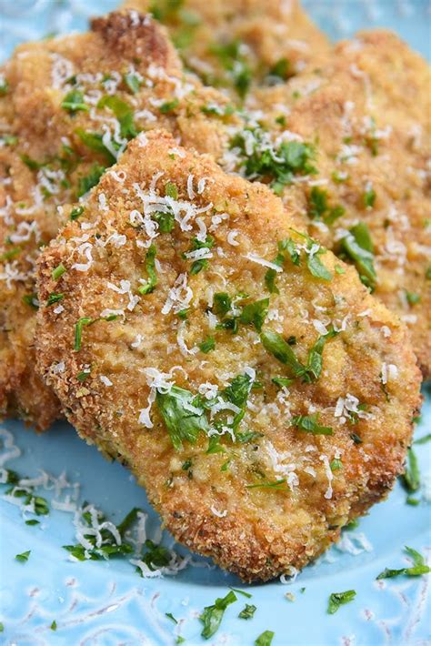 Salt and pepper help too. Parmesan Crusted Pork Chops - Courtney's Sweets