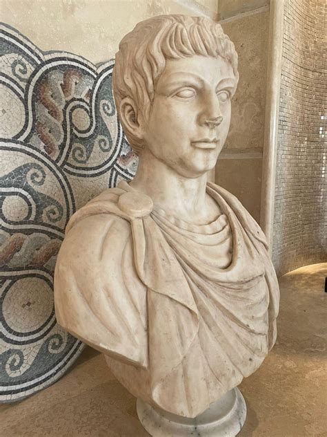 Marble Sculpture Bust Of Emperor Julius Caesar After The Antique Grand