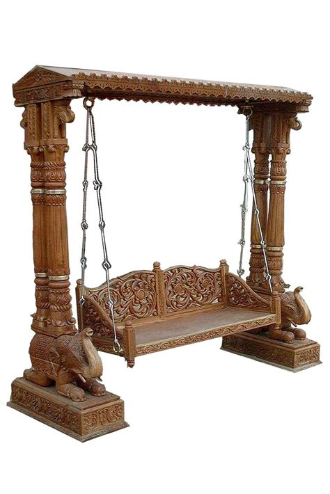 Indian Wooden Swing Jhula For Indoor With Stand Roof At Rs 280000