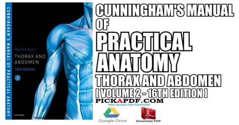 cunningham s manual of practical anatomy vol 1 16th edition pdf free download
