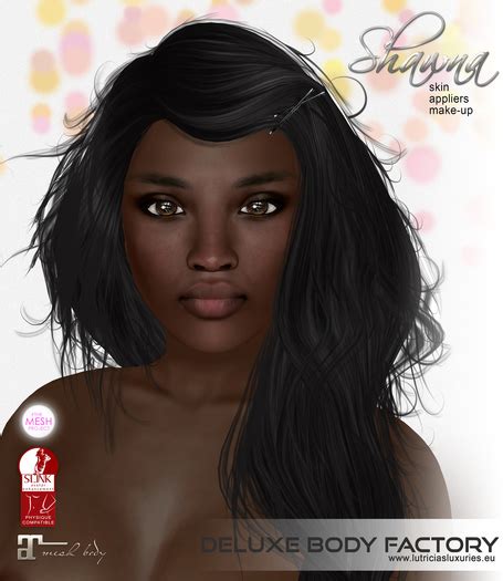 Second Life Marketplace Ethnic Skin Shawna An Afro American Skin With Makeup And Appliers