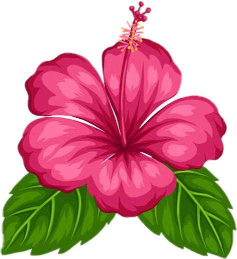 Flower Sticker By 🇧🇷 Mary 🇧🇷 Hawaiian Flower Drawing Flower Free Hot