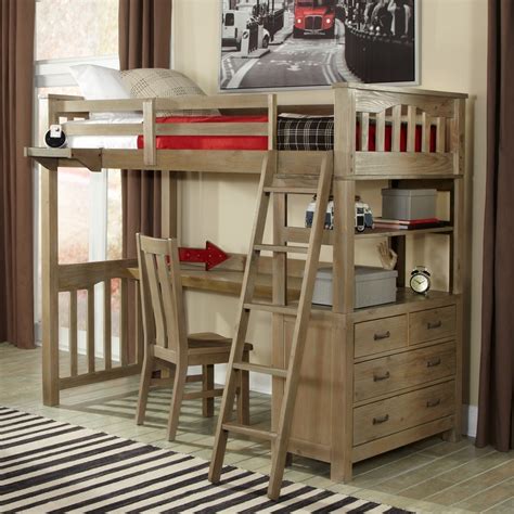 That would be a perfect desk for the little one. Adult Loft Bed with Desks: A Solution to Optimize the ...
