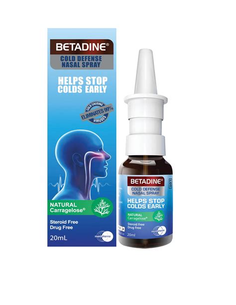 Buy Betadine Cold Defense 20 Ml Nasal Spray Online Southstar Drug