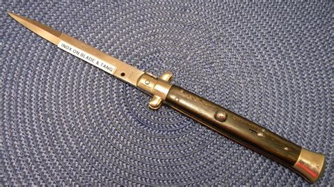 Inox 11 Horn Picklock Italian Stiletto Switchblade Knife