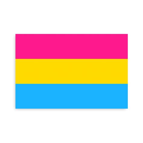 Pansexual Pride Flag Sticker 4x6