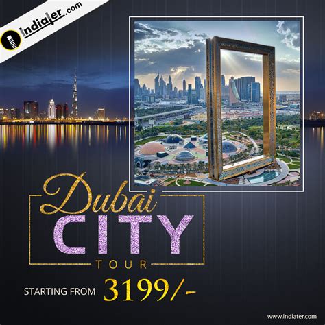 Dubai City Tour Travel Agency Banner Free Psd Indiater