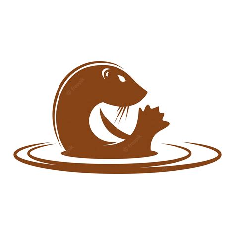 Premium Vector | Otter icon logo design