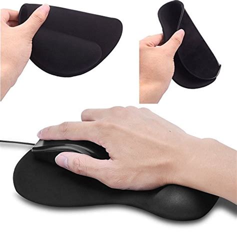 Gim Mouse Pad With Wrist Rest Support Ergonomic Memory Foam Mousepad