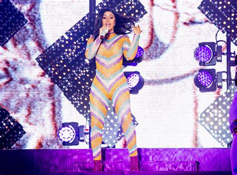 cardi b performs in a bathrobe after ripping her jumpsuit at bonnaroo bravo new zealand