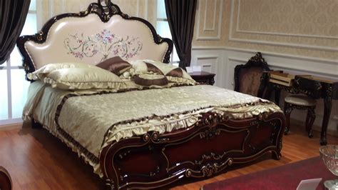 Bedroom Sets Luxury King Size European Antique Luxury Rococo Carved