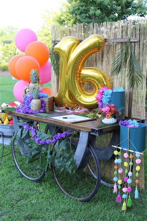 Sweet 16 Birthday Party Ideas Decorations Themes And Lots More