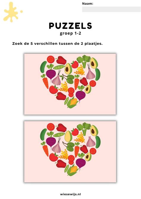 Werkblad Puzzels Groep Zoek De Verschillen Thema Eten En Drinken