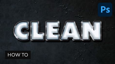 How To Create A Clean Glossy Plastic Text Effect In Adobe Photoshop