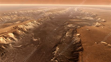 Valles Marineris Mars 3d Image Stock Image R3500308 Science