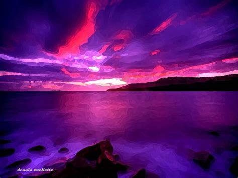 Purple Sunset Purple Sunset Scenery Background Sky Aesthetic