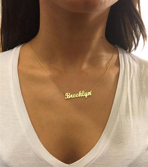 Come to our online personalized jewelry shop to get the newest customized jewelry. Name Necklace Dainty Name Necklace Gold Name Necklace