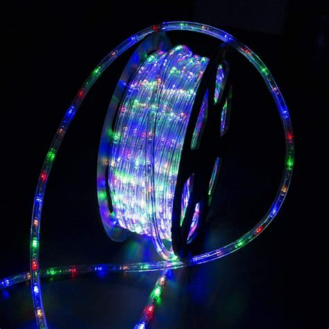 ainfox 110v 100 ft 2 wire led rope lights strip christmas lights waterproof indoor outdoor use