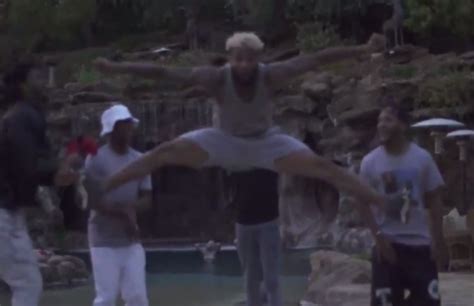 Watch Odell Beckham Jr Dance To Young Thug Songs In Drakes Backyard