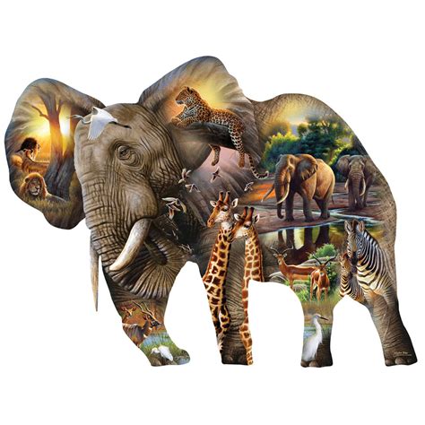 Elephant Habitat 1000 Piece Jigsaw Puzzle Spilsbury