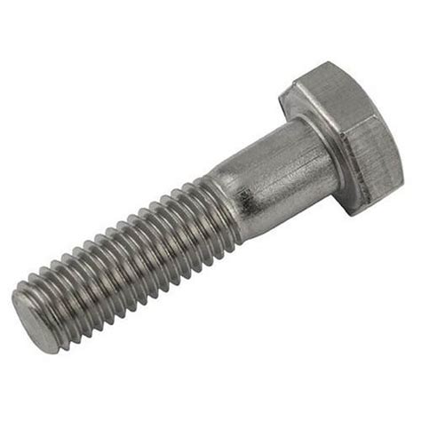 Half Threaded 4mm Mild Steel Hexagonal Bolt For Construction Size 2