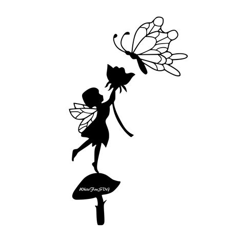 Cute little fairy fairy svg butterfly fairy whimsical | Etsy