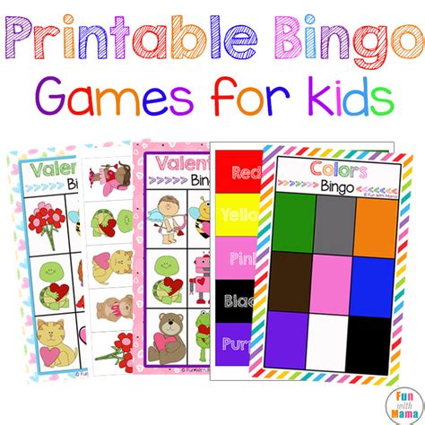 The printable bingo cards were created using our excel program and the web application bingo maker. Free Printable Bingo Cards for Kids - Fun with Mama