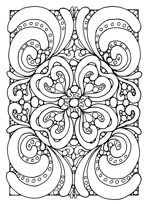 Abstract Zen Anti Stress Adult Coloring Pages Page 2
