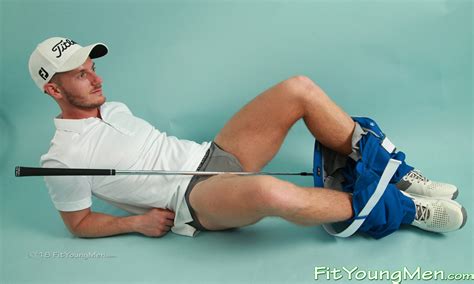Fit Young Men Model Jay Spieth Golf Professional