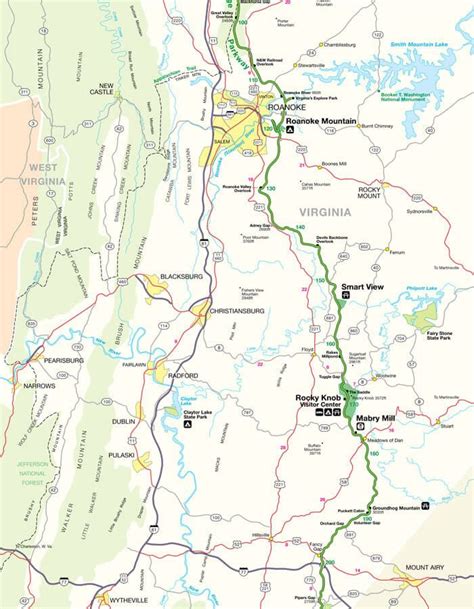 Blue Ridge Parkway Maps In 2022 Blue Ridge Parkway Blue Ridge