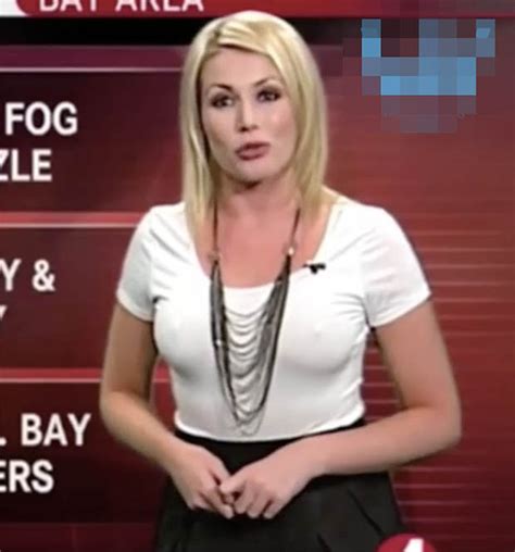 Tv Presenter Weathers Nipple Storm Wardrobe Malfunction Daily Star